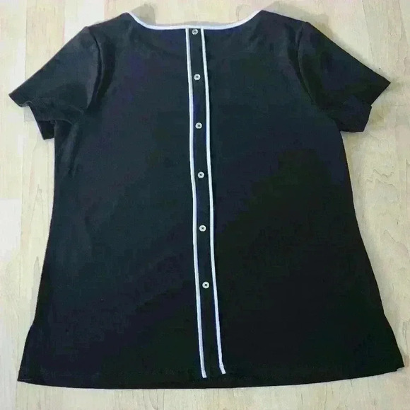 Anne Klein black top size small - Picture 2 of 6